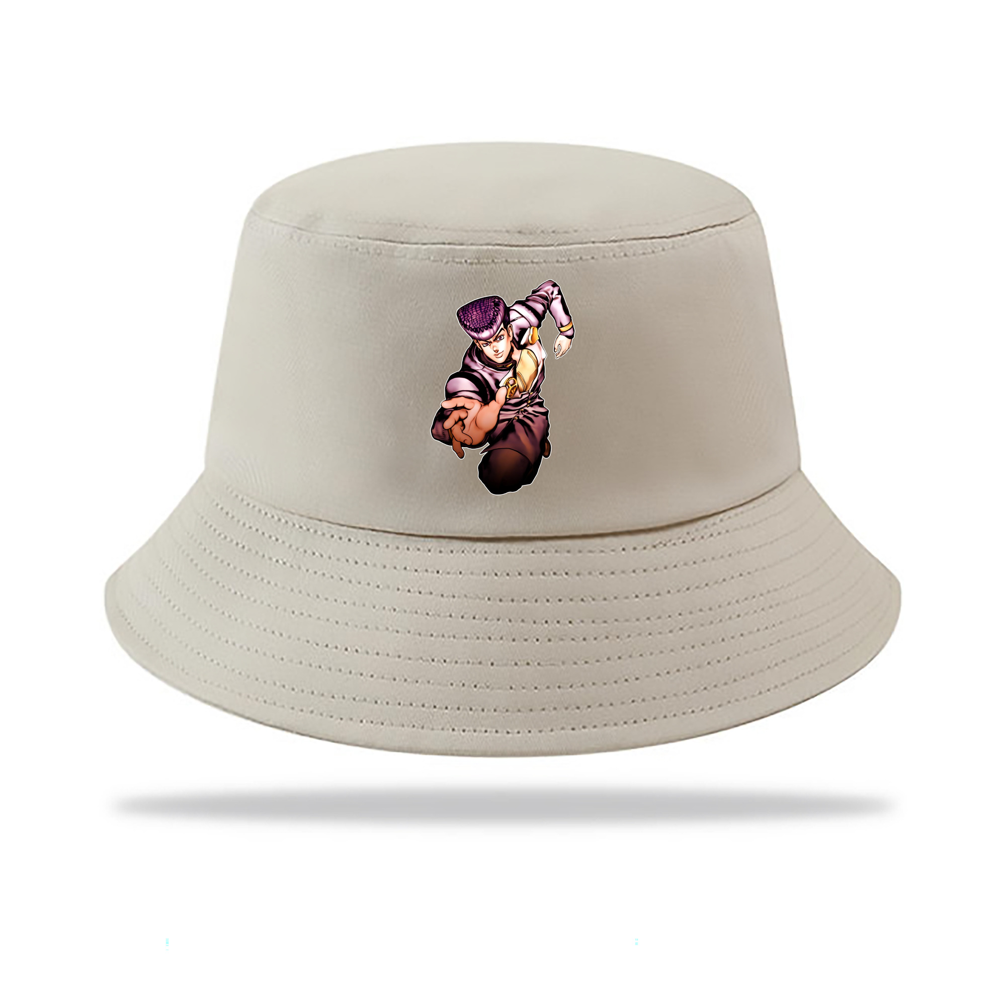 （画像用） ジョジョの奇妙な冒険 ひがしかた じょうすけ JoJo's Bizarre Adventure Higashikata Josuke アウトドア日除けバケットハット